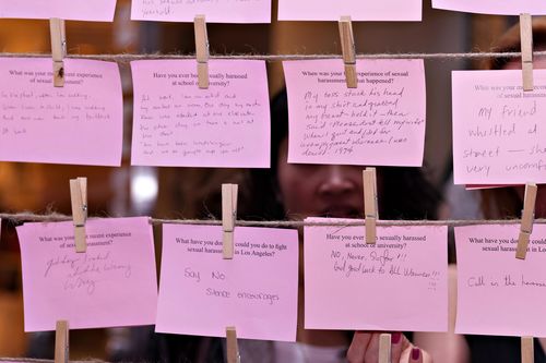 Mónica Mayer, El tendedero. Hammer Museum, Los Angeles, September 15–18, 2017 