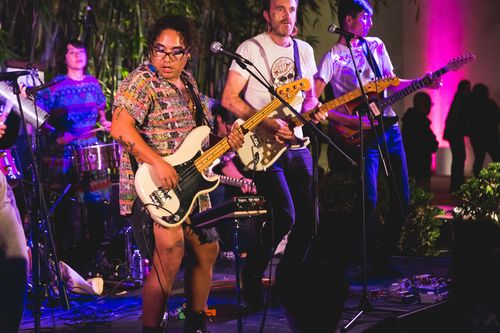 Sister Mantos perform at ¡Pa’rriba!. Hammer Museum, Los Angeles, September 22, 2017