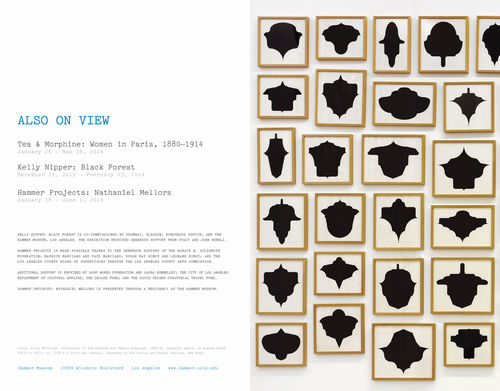 Back design for invitation to the opening of "Take It or Leave It," February 8, 2014