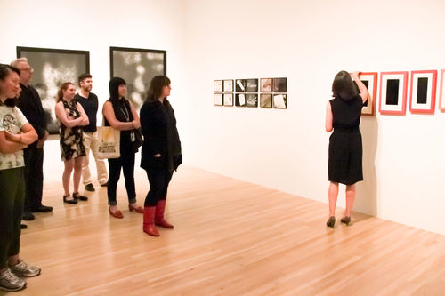 Andrea Fraser performing "May I Help You?" Hammer Museum, Los Angeles, March 8, 2014
