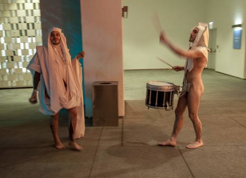 Performance of "Sebastiane," Hammer Museum, Los Angeles, March 13, 2014
