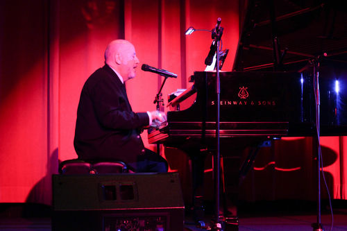 Stephen Prina performing at the Hammer Museum, Los Angeles, March 20, 2014