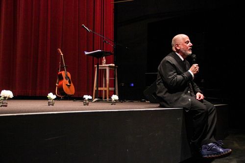 Stephen Prina speaking at the Hammer Museum, Los Angeles, March 20, 2014
