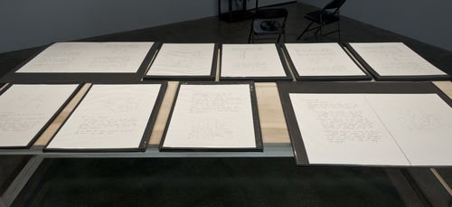 Hammer Contemporary Collection - Hirsch Perlman’s A Layman’s Practical Guide to Interrogation Techniques and Practices.Installation view at the Hammer Museum, Los Angeles. November 2, 2013 - January 12, 2014