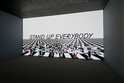 UH-OH: Frances Stark 1991-2015, installation view, Hammer Museum, Los Angeles, October 11, 2015-January 24, 2016. Photo by Brian Forrest.