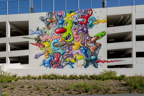 Kenny Scharf, West Hollywood Mural