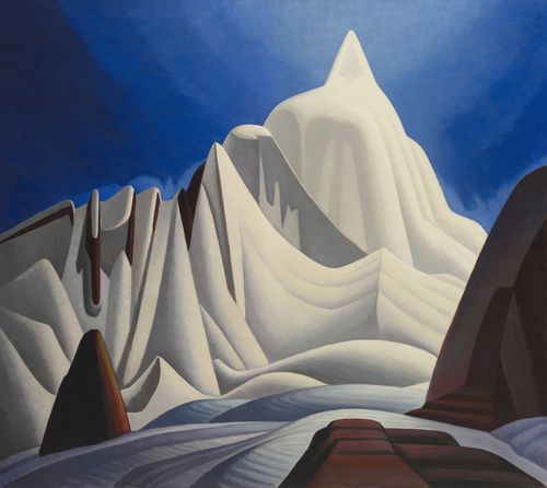 Mountains in Snow: Rocky Mountain Paintings VII