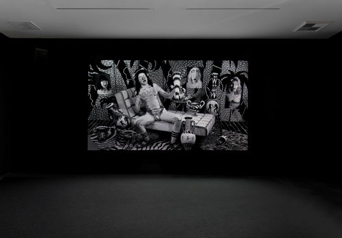 Hammer Projects: Mary Reid Kelley, installation view, Hammer Museum, Los Angeles, May 23-September 27, 2015. Photo: Brian Forrest.