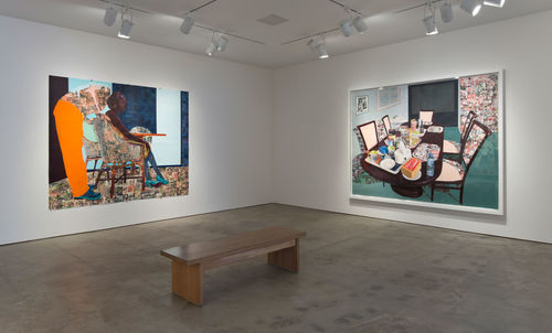 Hammer Projects: Njideka Akunyili Crosby, Installation view, Hammer Museum, Los Angeles, October 3, 2015–January 10, 2016. Photo: Brian Forrest.
