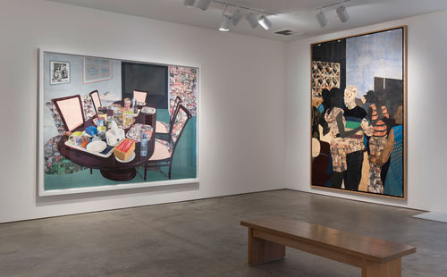 Hammer Projects: Njideka Akunyili Crosby, Installation view, Hammer Museum, Los Angeles, October 3, 2015–January 10, 2016. Photo: Brian Forrest.