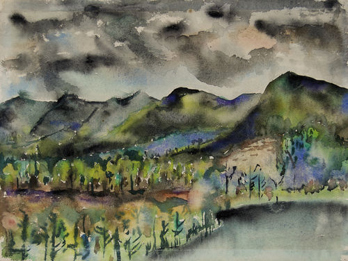 Joseph Fiore, Black Mountain, Lake Eden, 1954