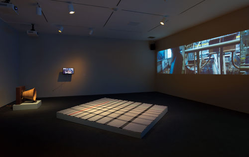 Hammer Projects: Jeanine Oleson: Conduct Matters, installation view, Hammer Museum, Los Angeles, May 6-August 6, 2017. Photo: Robert Wedemeyer.