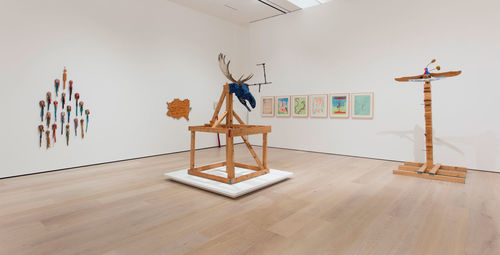 Jimmie Durham: At the Center of the World, Installation view, Hammer Museum, Los Angeles, January 29 – May 7, 2017. Photo: Brian Forrest.