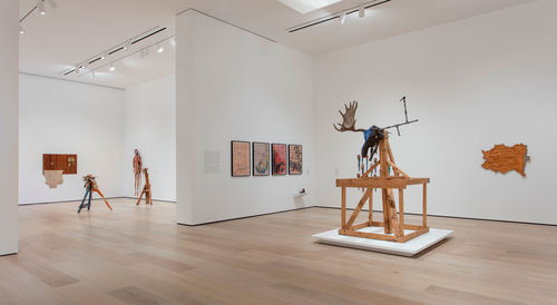 Jimmie Durham: At the Center of the World, Installation view, Hammer Museum, Los Angeles, January 29 – May 7, 2017. Photo: Brian Forrest.