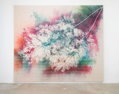 Sam Falls, Untitled (Hudson, NY, Sumac Tree I), 2014. 