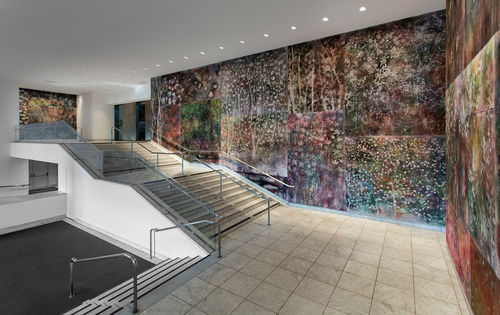 Hammer Projects: Sam Falls, installation view, Hammer Museum, Los Angeles, December 16, 2017–April 29, 2018. Photo: Brian Forrest.