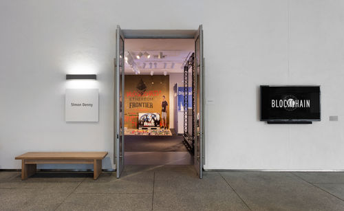 Hammer Projects: Simon Denny, installation view, Hammer Museum, Los Angeles, January 21-April 23, 2017. Photo: Brian Forrest. 