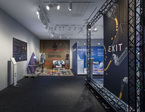 Hammer Projects: Simon Denny, installation view, Hammer Museum, Los Angeles, January 21-April 23, 2017. Photo: Brian Forrest. 