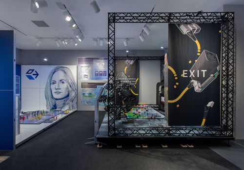 Hammer Projects: Simon Denny, installation view, Hammer Museum, Los Angeles, January 21-April 23, 2017. Photo: Brian Forrest. 