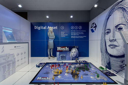 Hammer Projects: Simon Denny, installation view, Hammer Museum, Los Angeles, January 21-April 23, 2017. Photo: Brian Forrest. 