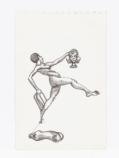 Adrian Piper. The Barbie Doll Drawings #20. 1967. 