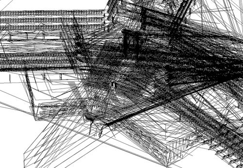Lawrence Abu Hamdan, Saydnaya (ray traces), 2017 