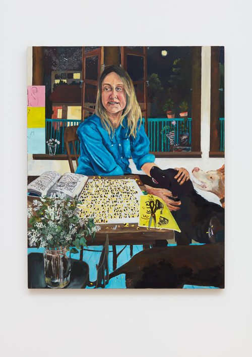 Celeste Dupuy-Spencer, Eve, 2018. Oil on linen. Courtesy of the artist and Nino Mier Gallery, Los Angeles. Photo: Lee Tyler Thompson.