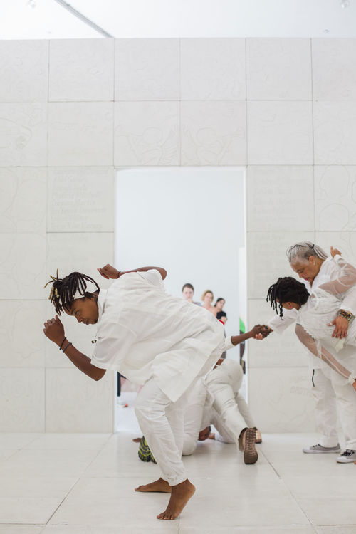 taisha paggett and WXPT, breathingholdinglistening practice, in conjunction with Made in L.A. 2018, Hammer Museum, Los Angeles, September 1, 2018.