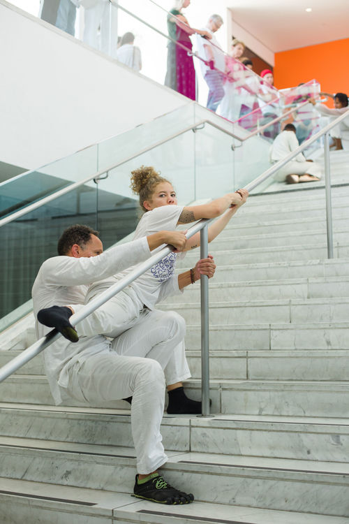 taisha paggett and WXPT, breathingholdinglistening practice, in conjunction with Made in L.A. 2018, Hammer Museum, Los Angeles, September 1, 2018.