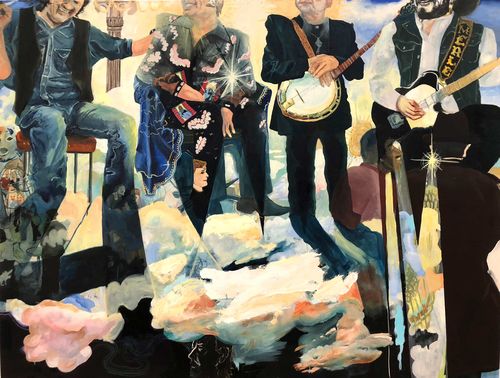 Celeste Dupuy-Spencer, George Jones Greeting the Newest Members of Heaven’s Band, 2017