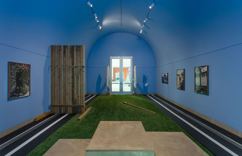 EJ Hill, Excellentia, Mollitia, Victoria, 2018. Installation view, Made in L.A. 2018, June 3-September 2, 2018, Hammer Museum, Los Angeles. Photo: Brian Forrest.