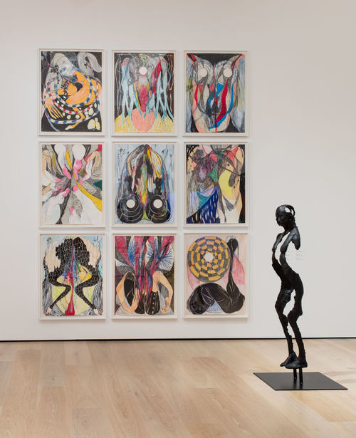 Naotaka Hiro, Installation view, Made in L.A. 2018, June 3-September 2, 2018, Hammer Museum, Los Angeles. Photo: Brian Forrest.