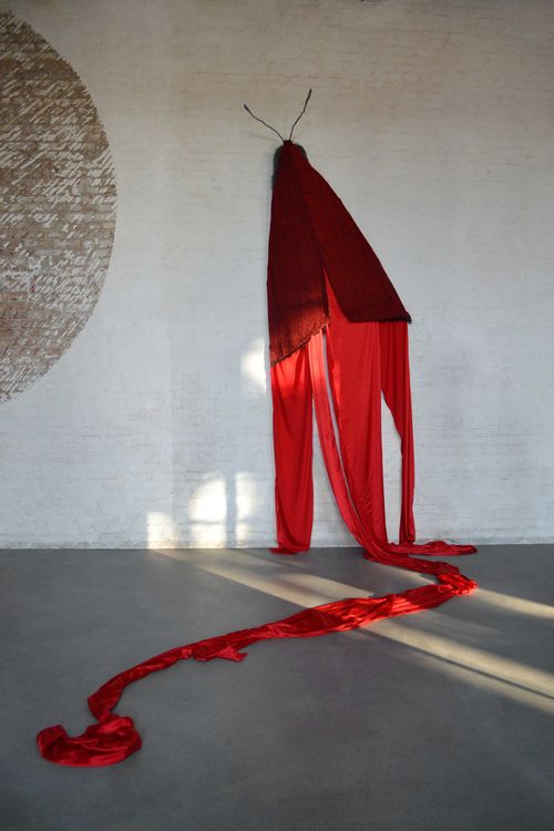 Petrit Halilaj, Do you realise there is a rainbow even if it’s night!? (dark pink), 2017.