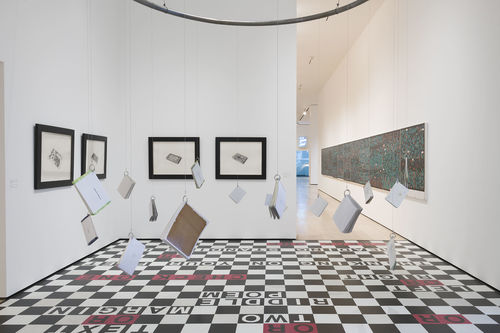 Allen Ruppersberg: Intellectual Property 1968–2018, installation view, Hammer Museum, Los Angeles, February 10–May 12, 2019. Photo: Jeff McLane