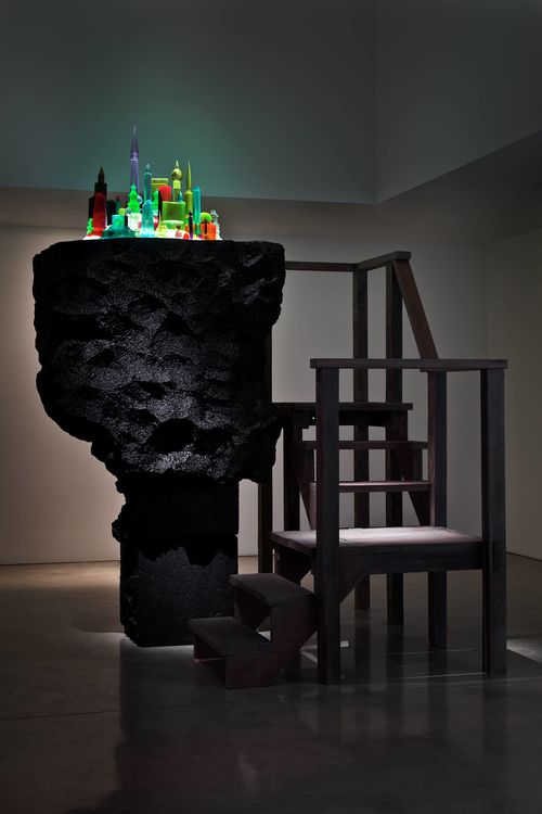 Mike Kelley, City 000, 2010. Mixed media. Hammer Museum, Los Angeles. Purchased through the Board of Overseers Acquisition Fund with additional funds provided by Chara Schreyer and Jeanne Greenberg Rohatyn and Nicolas Rohatyn.