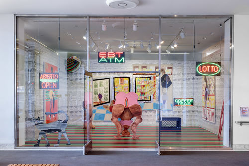 Hammer Projects: Tschabalala Self, installation view, Hammer Museum, Los Angeles, February 2–April 28, 2019. Photo: Joshua White.