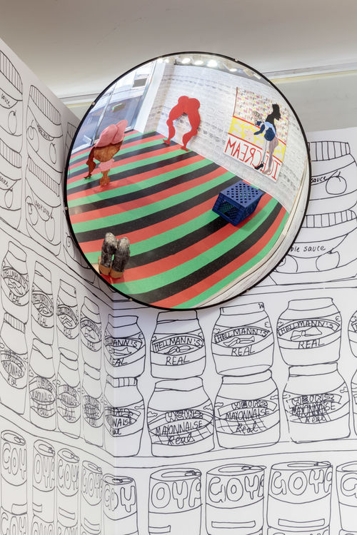 Hammer Projects: Tschabalala Self, installation view, Hammer Museum, Los Angeles, February 2–April 28, 2019. Photo: Joshua White.