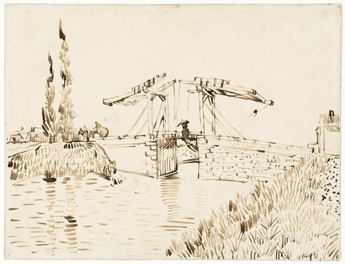 Vincent van Gogh, The Langlois Bridge, 1888, Los Angeles County Museum of Art. George Gard De Sylva Collection
