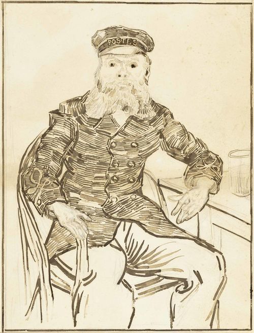 Vincent van Gogh, The Postman Joseph Roulin, 1888, Los Angeles County Museum of Art. George Gard De Sylva Collection