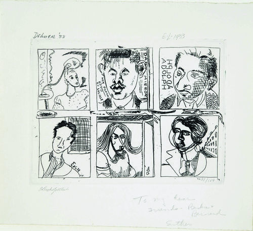 Adolph Gottlieb, Esther Gottlieb, Edgar Levy, Lucille Levy, David Smith & Dorothy Dehner, Untitled, 1933