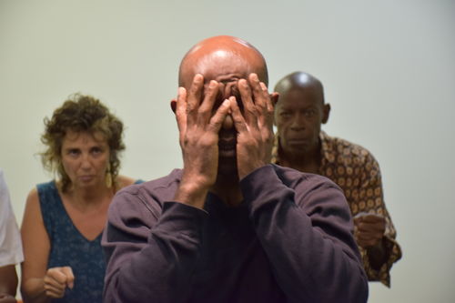 Chasing Monsters from Under the Bed performance. Photo courtesy of Los Angeles Poverty Department.