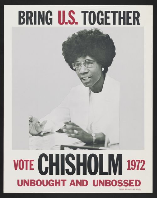 Shirley Chisholm campaign poster