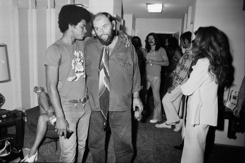 Todd Gray with Peter Grant, manager for Led Zeppelin.