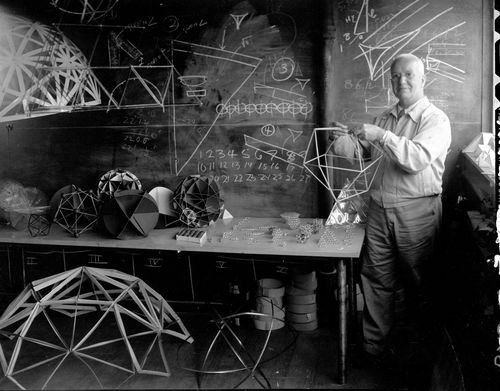 Nancy Newhall, Buckminster Fuller, Black Mountain College, 1948/1990.  