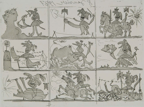 Pablo Picasso, "The Dream and Lie of Franco," January 8, 1937