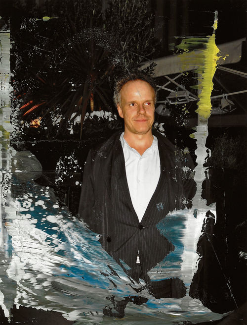 Over painted photograph by Gerhard Richter