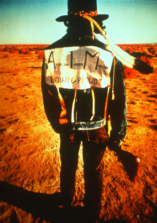 American Indian Movement supporter