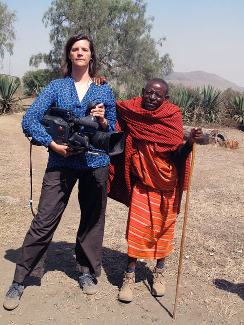 Filmmaker Kirsten Johnson on location