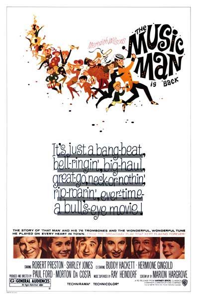 Theatrical poster for The Music Man.