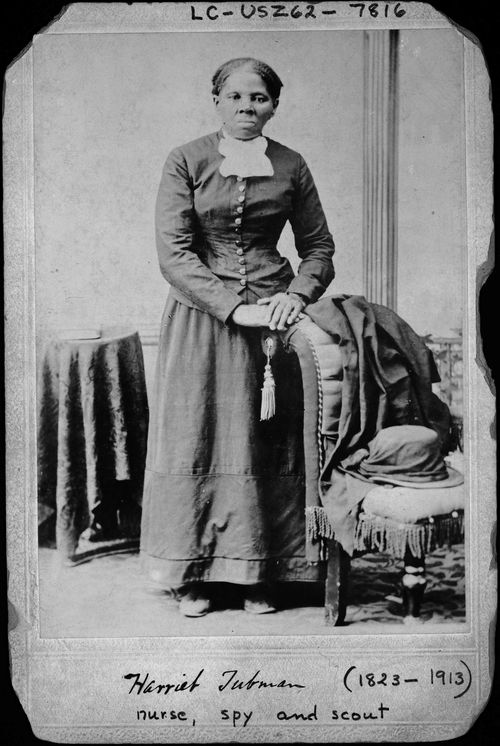 Harriet Tubman, full-length portrait by Harvey B.  Lindsley, between ca. 1871 and 1876. Library of Congress Prints and Photographs Division 